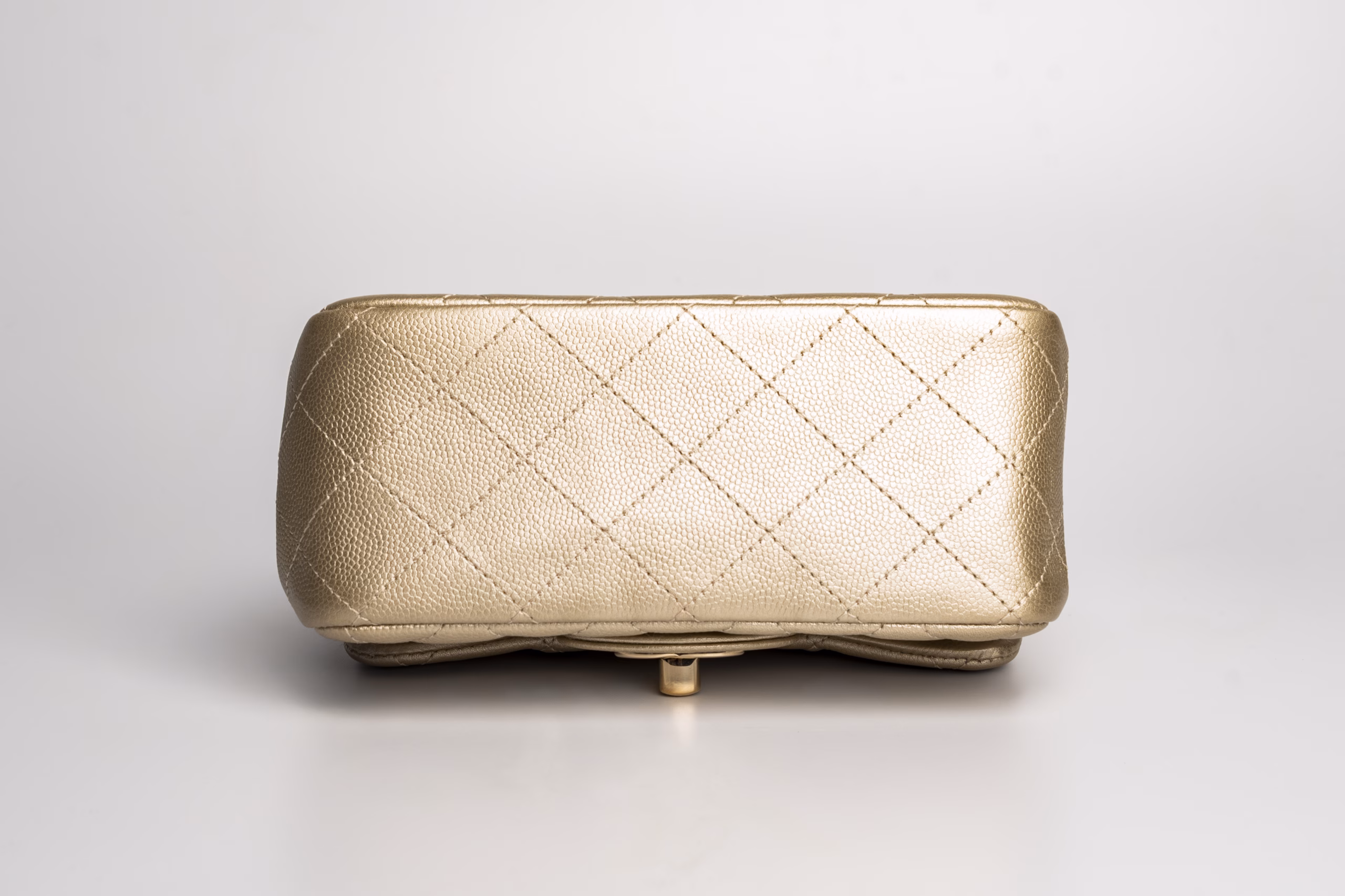 Chanel Square Classic Single Flap Bag Quilted Lambskin Mini - Image 9