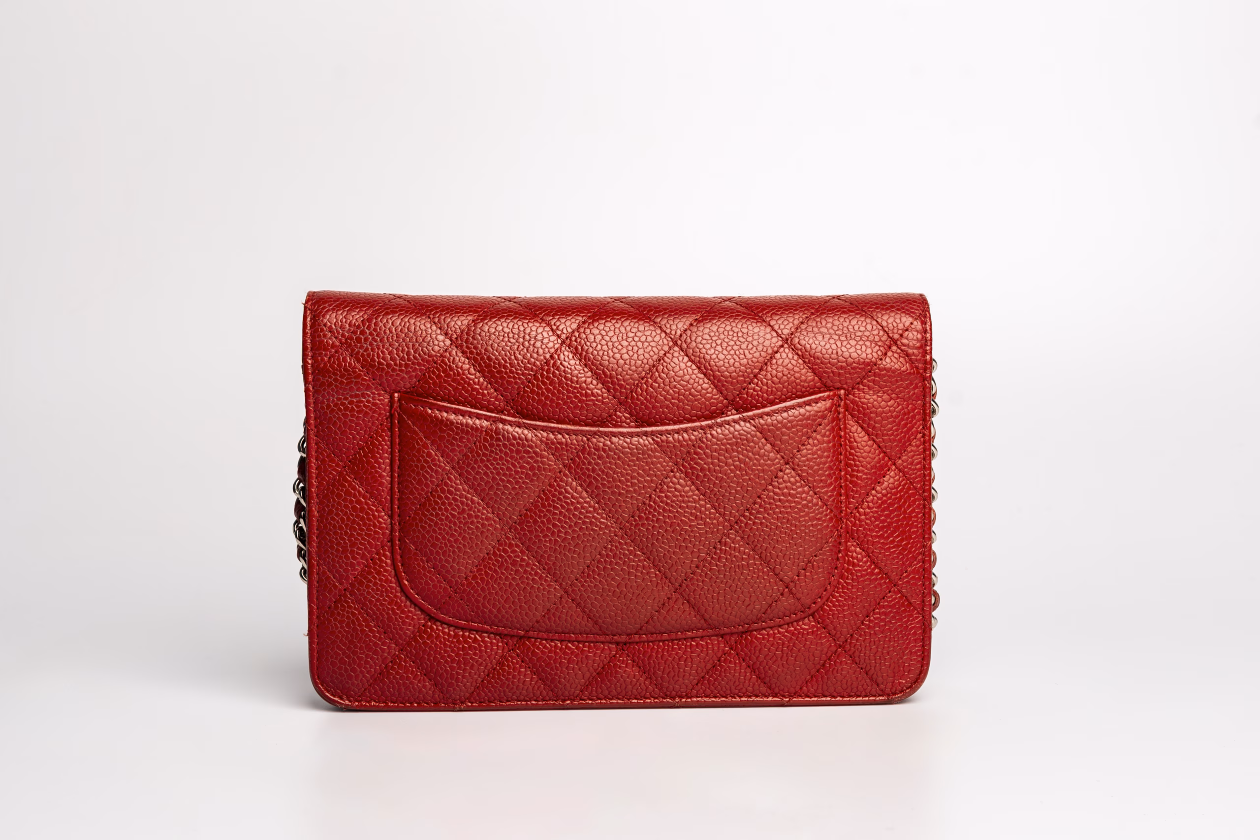 Chanel Caviar Classic Wallet On Chain - Image 12