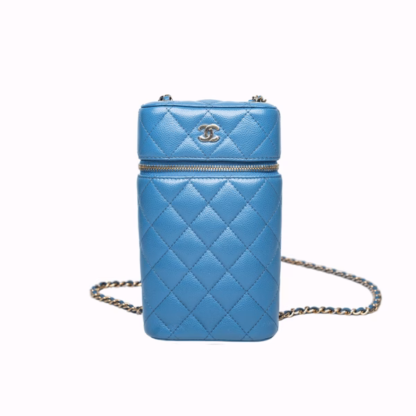 CHANEL Caviar Vertical Beauty Vanity Case
