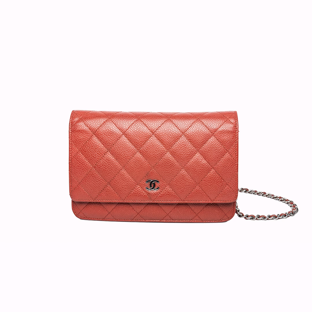 Chanel Caviar Classic Wallet On Chain