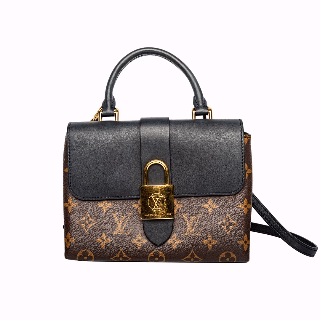 Louis Vuitton Locky Handbag Monogram Canvas with Leather BB